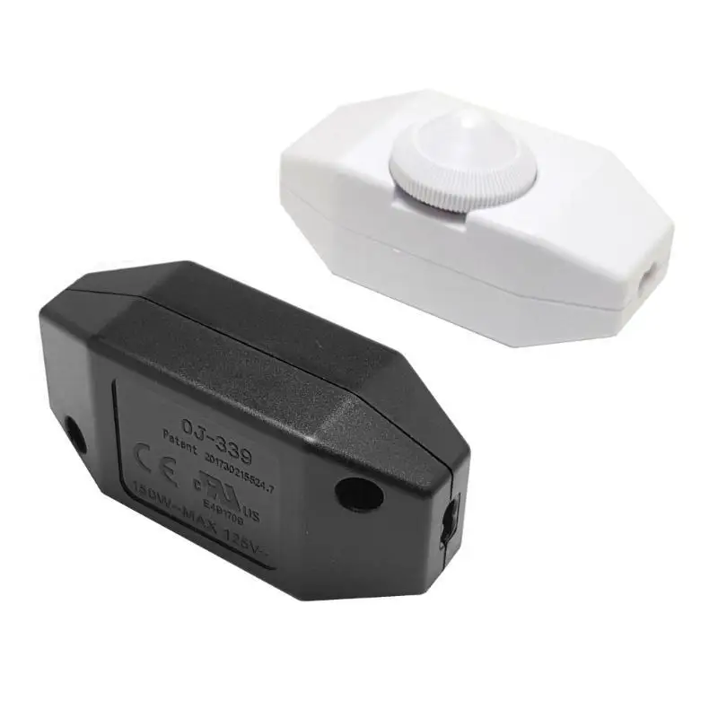 652F Table Lamp Easy Install Dimmer Switch Button Manual Knob Controller Durable 1A