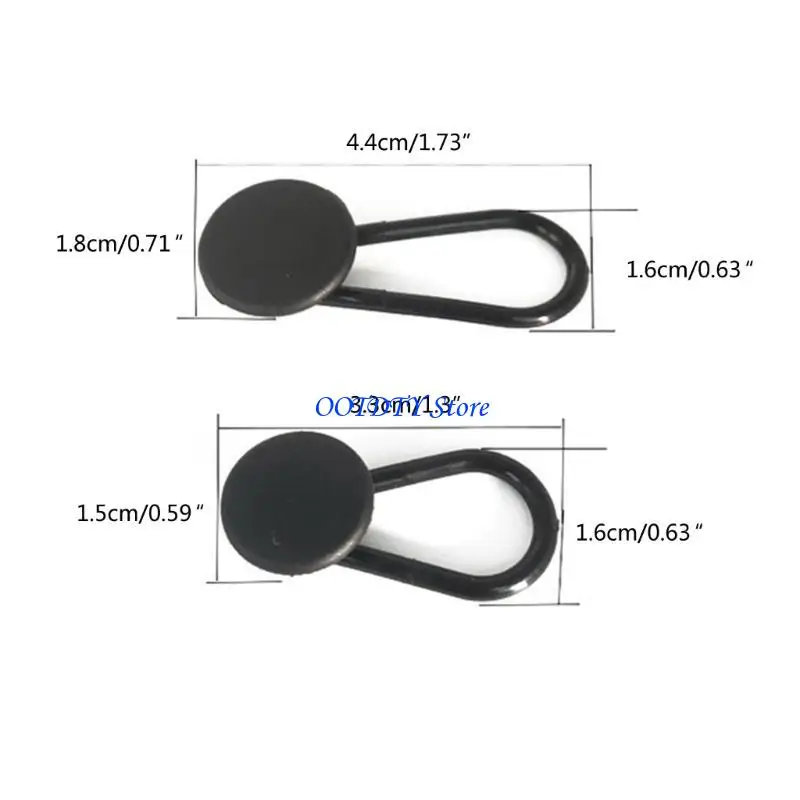 367A السراويل الخصر زر موسع 6/12 قطعة أزرار مرنة تمديدات للجينز السراويل الخصر تمديد للنساء الرجال #6