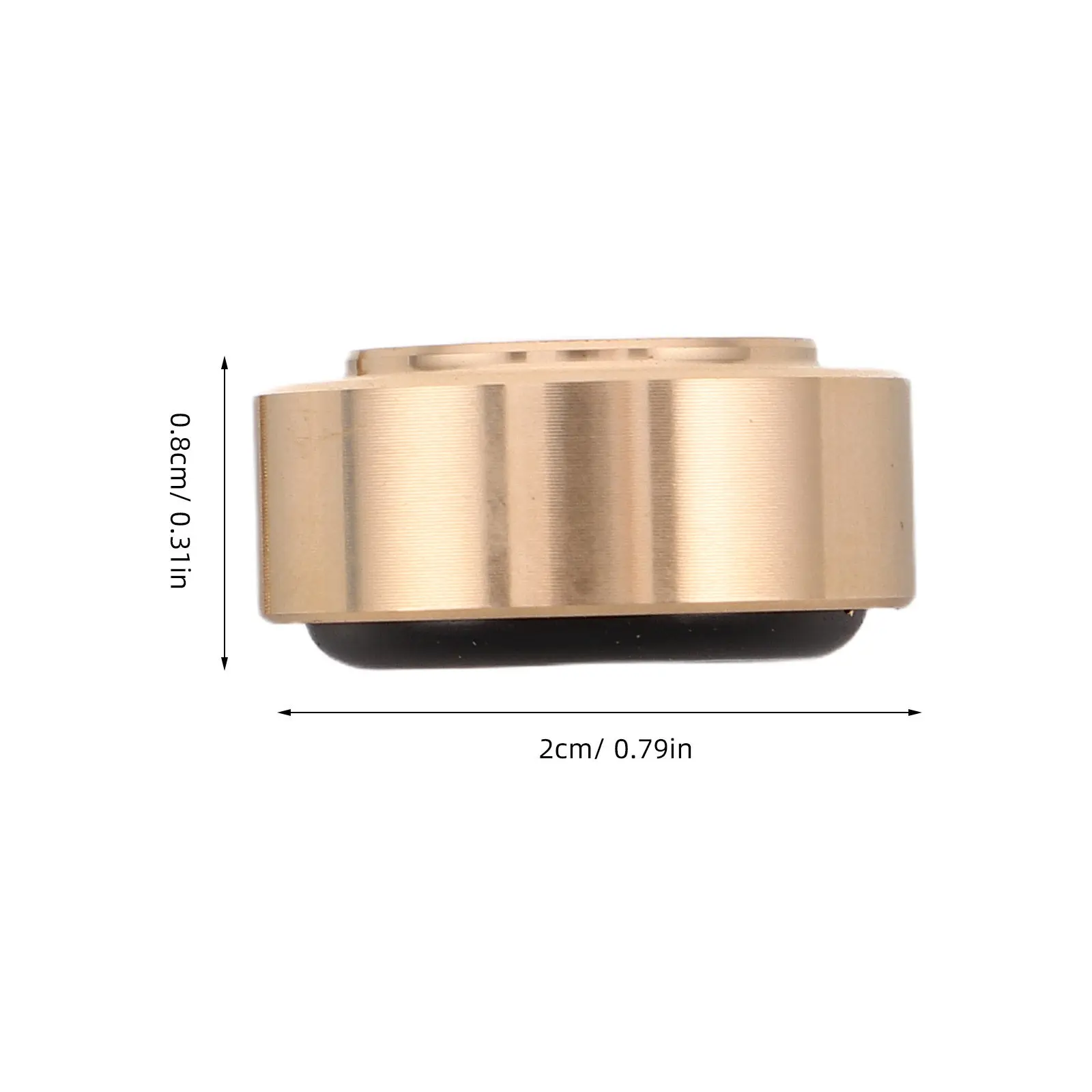 4Pcs Brass Cutting Board Metal Feet 0.79in W X 0.31in H Screw on Nonslip Wood Bamboo Chopping Board Riser Legs