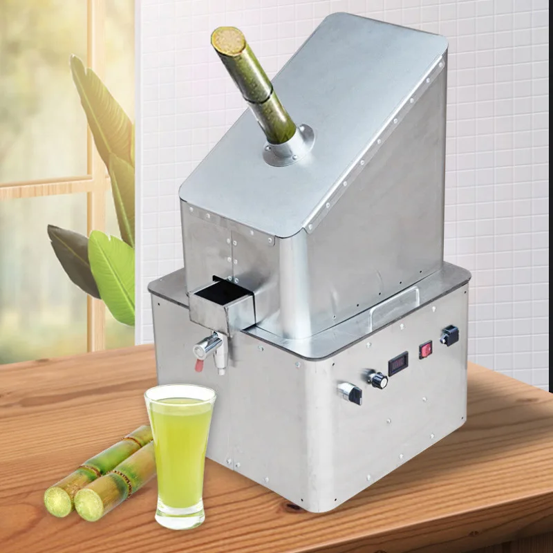 

Stainless steel desktop automatic sugarcane machine electric stall household press sugarcane juicer