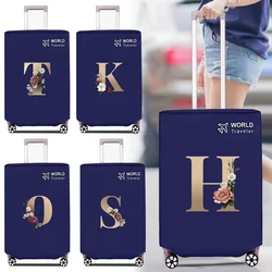 Luggage Cover Non-woven Fabric Suitcase Protector Baggage Dust Case Cover Suitable for20-30 Inch Gold Letter Print Suitcase Case