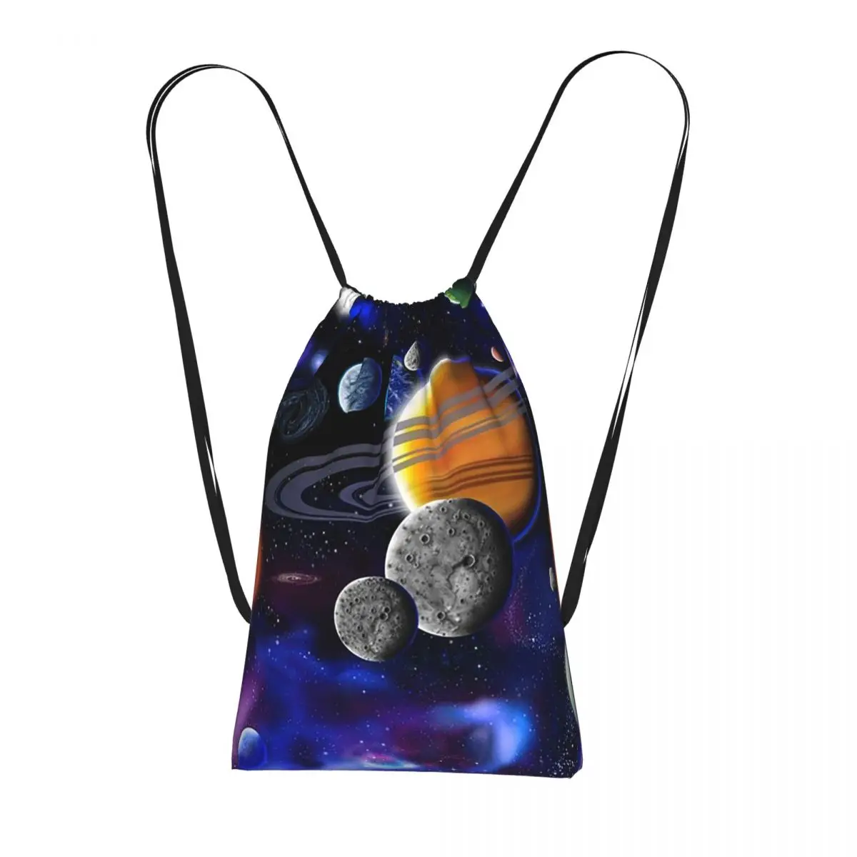 Solar System Space Planets Universe Backpacks Fashion Drawstring Bags Shoes Bag Book Bags for Man Woman School