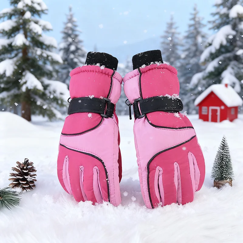 المرأة الشتاء قفازات التزلج يندبروف الدافئة التزلج القفاز المضادة للانزلاق شاشة تعمل باللمس قفازات ركوب الدراجات الرياضة في الهواء الطلق على الجليد قفازات الثلوج