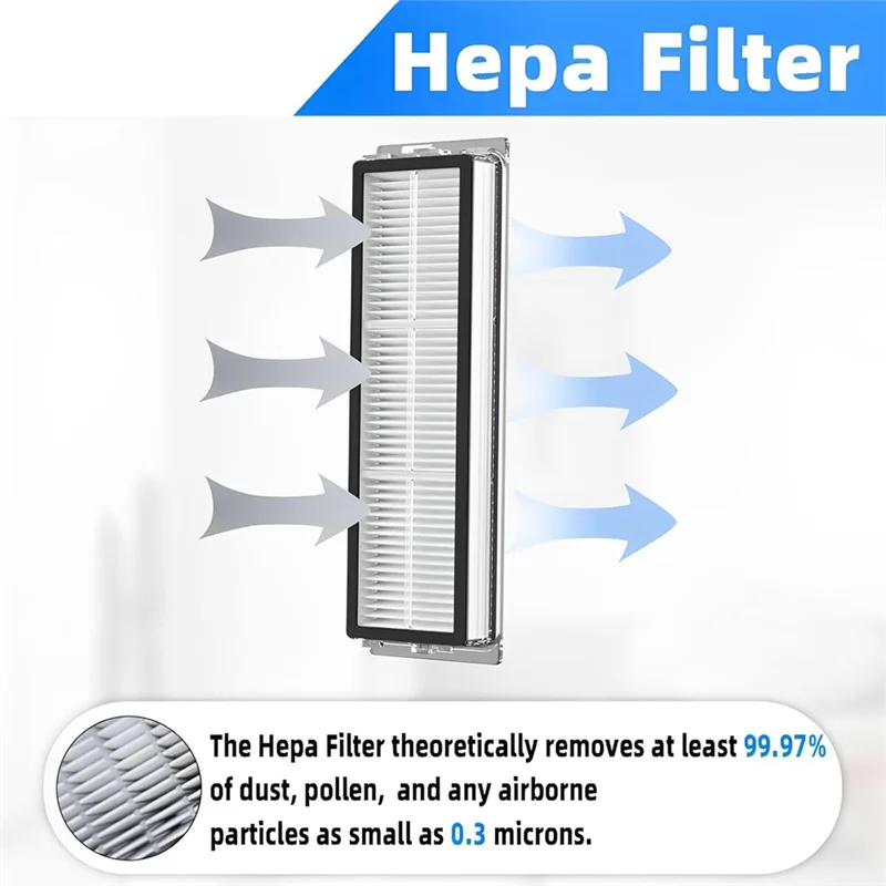 

For Dreame L10S Ultra/Dreame L10s Ultra Robot Vacuum Replacement Parts Main Side Brush Hepa Filter Mop Cloth Dust Bags-AA26