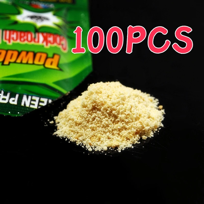 

100PCS Cockroach Glue Bait A Year Cockroach Medicine Granules Powder Household Strong Insecticide Cockroach Killer Bait Medicine