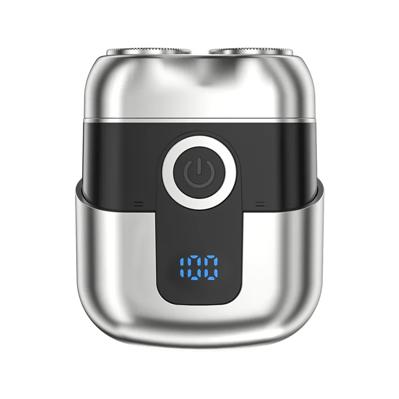 

STLF New Magnetic 2 Rotary Blades Usb Electric Shaver Rechargeable Mini Portable Face Cordless Shavers Ce Rohs