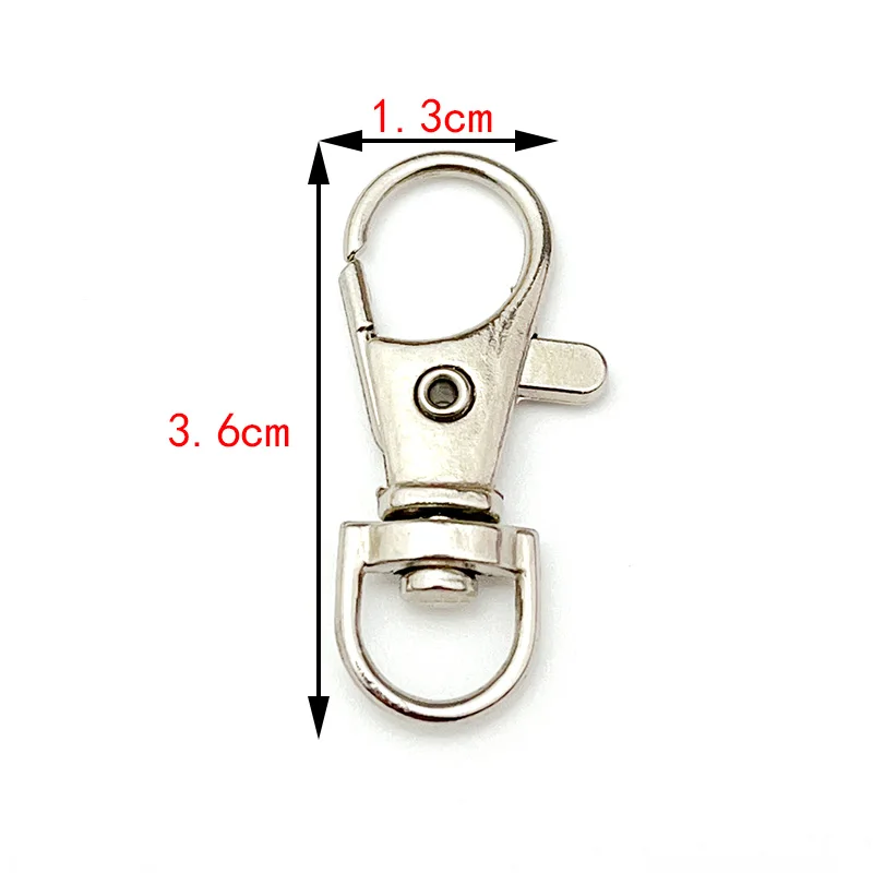 10 Stück Metall 36mm Hundehalsband-Verschluss Haken-Schnalle Schlüsselanhänger DIY Herstellung Taillenkette Ornamente Gepäckzubehör Materialien Großhandel – Detail 1