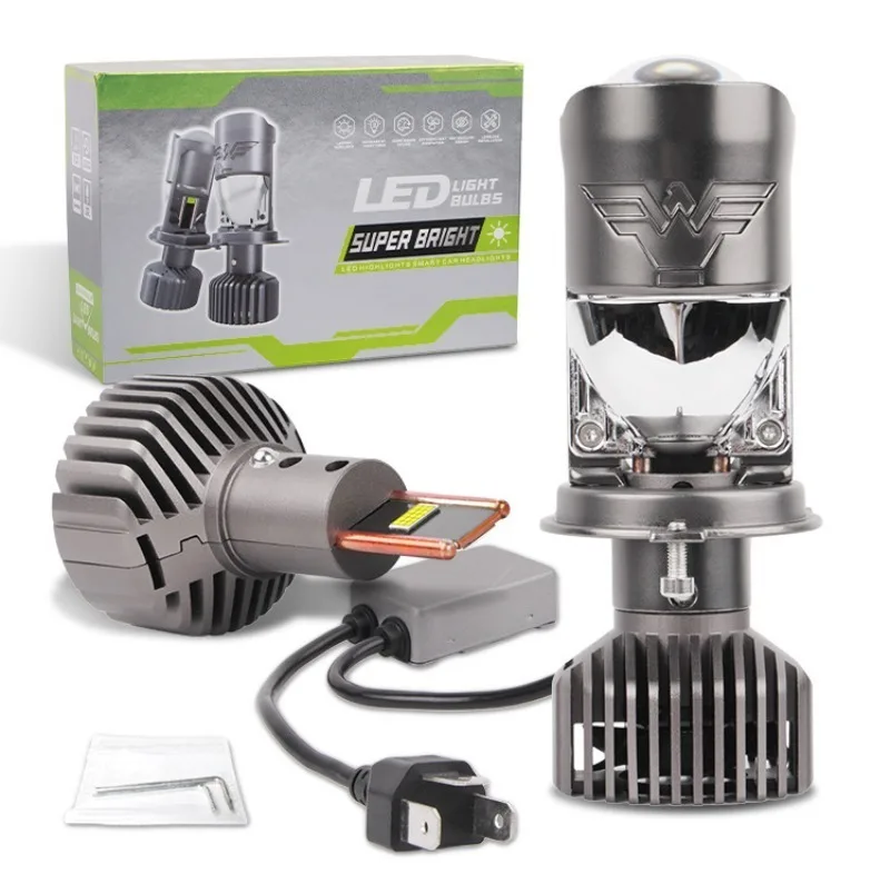 

H4 Bi LED Projector Lens 12V 85W 6000K Hi Lo Beam for 99% Cars Headlight Bulbs