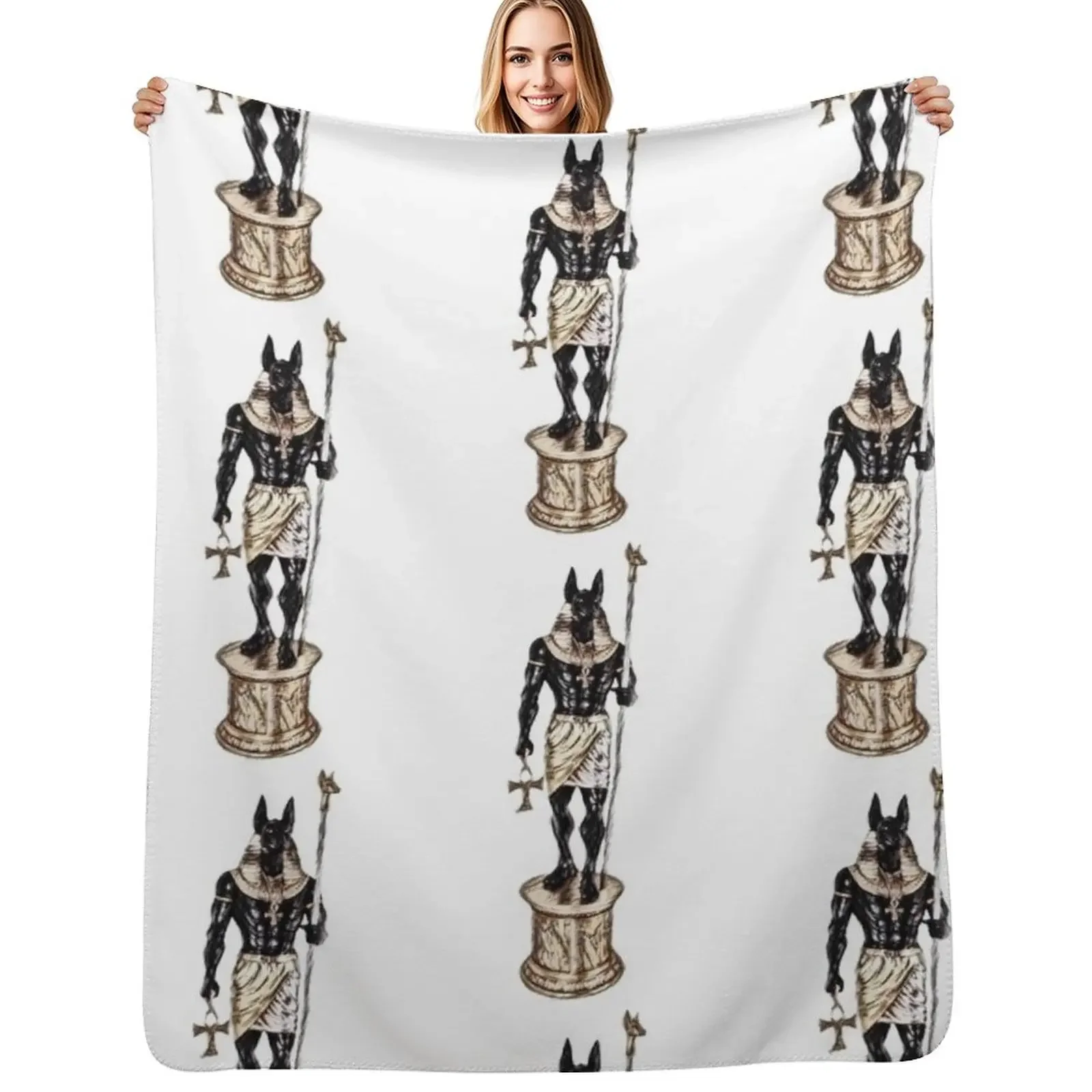 

Anubis - The Egyptian Canine God Throw Blanket Quilt Kid'S Thermal Blanket
