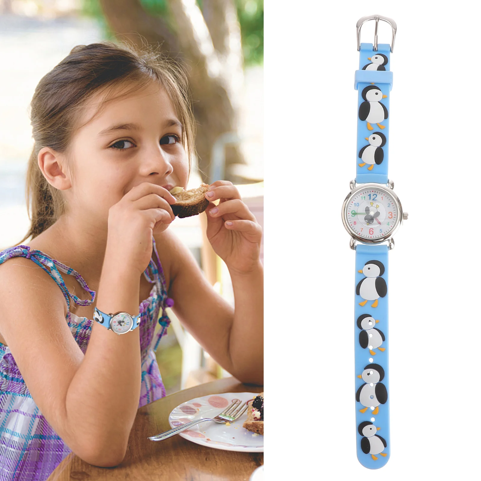 Relojes creativos para estudiantes, correa Popular, reloj de pulsera de cuarzo para niños, preciso y cómodo