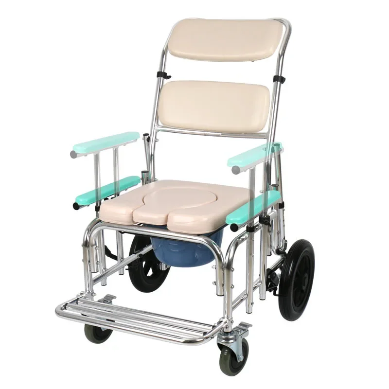 Toilet chair Elderly products Mobile toilet Disabled patient wheelchair