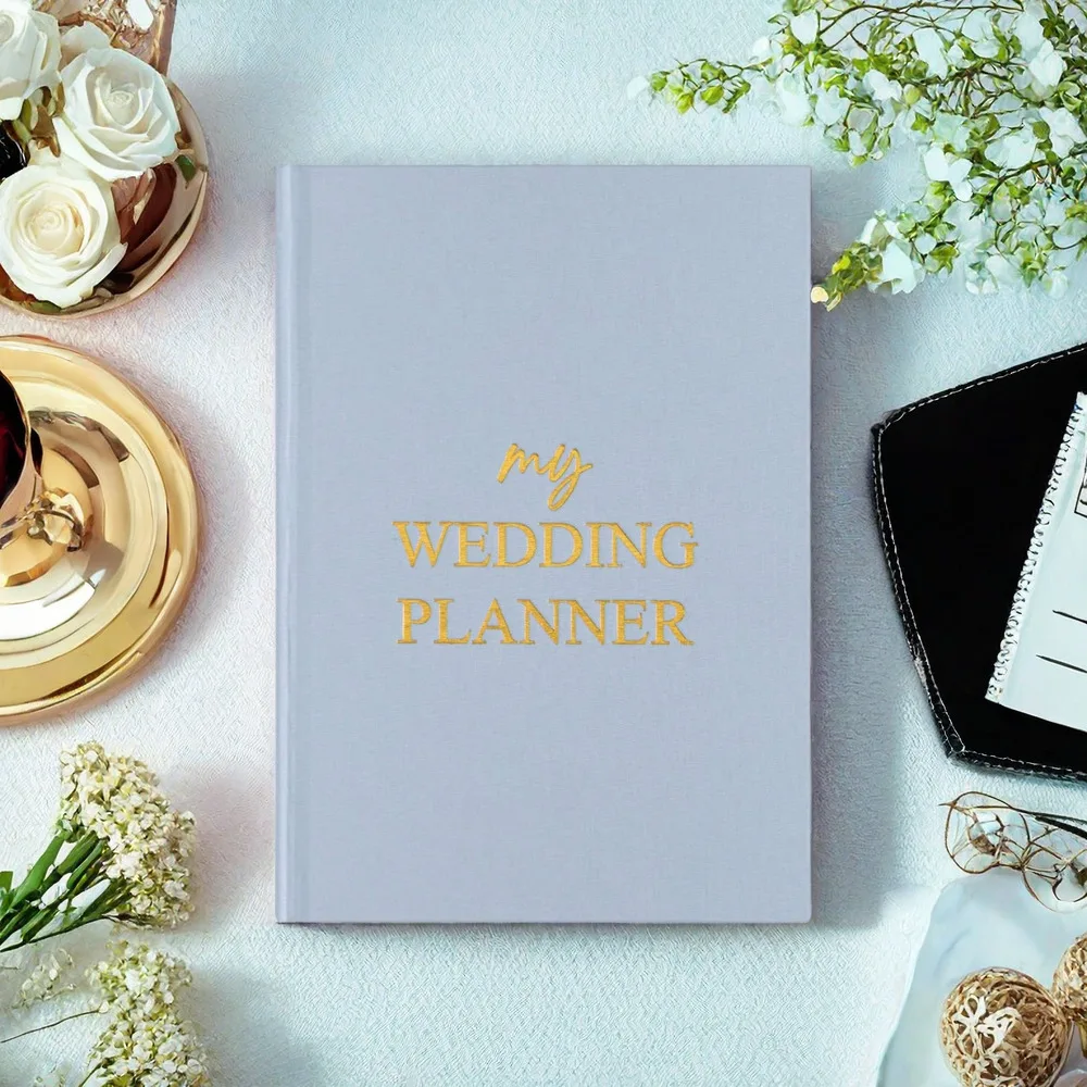 1pc Hardcover Notebook -The Wedding Planner Checklist: A Portable Guide To Organizing Your Dream Wedding,Plan The Ideal Wedding