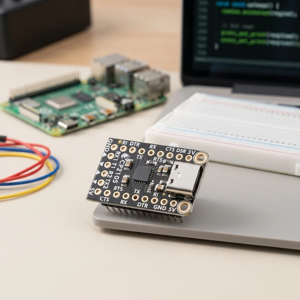 6065 CP2105 USB to Dual UART Serial Module, USB-to-Serial Bridge Compatible with Arduino and Raspberry Pi