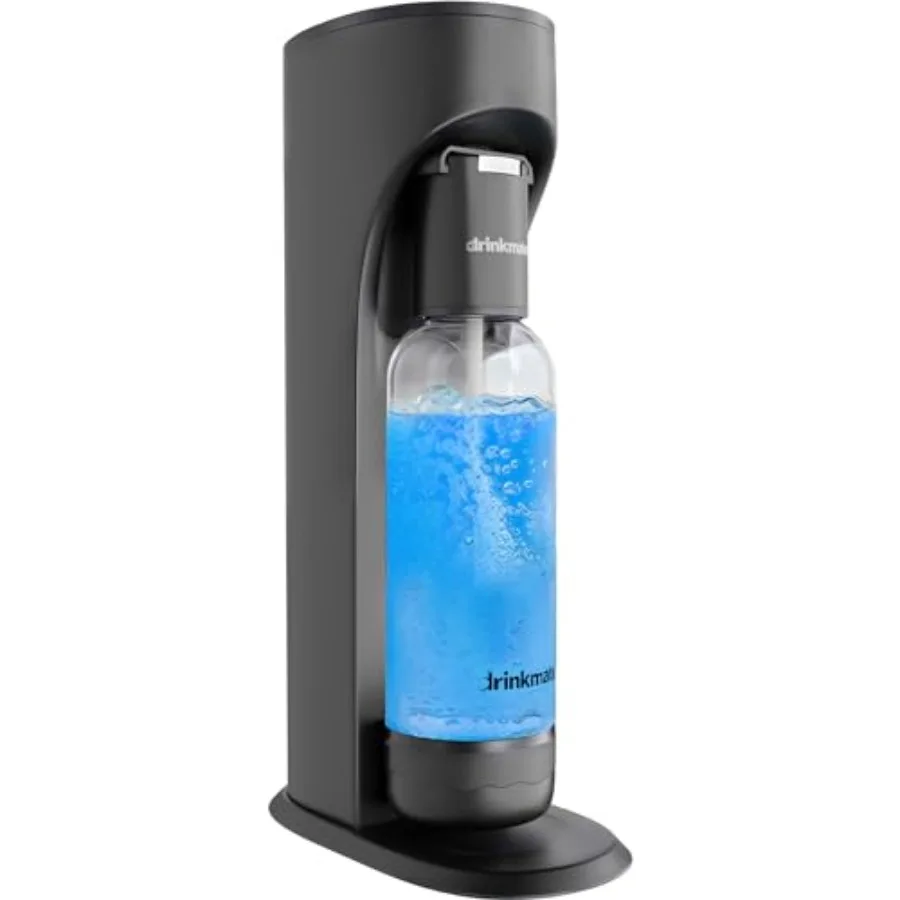 

Sparkling Water Maker Soda Streaming Machine Carbonates Any Drink BPA-Free Bottle No Batteries or Electricity Required
