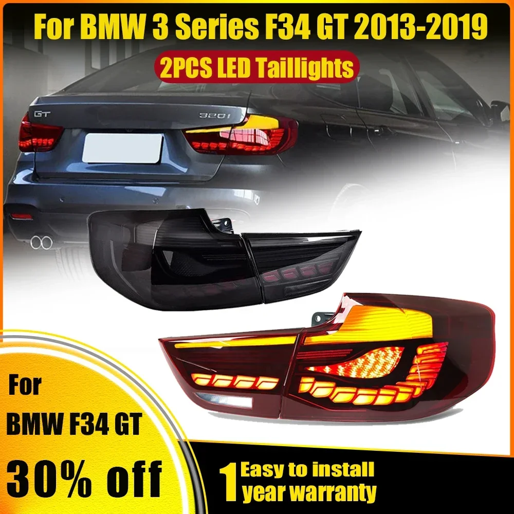 

2pc Car Accessories Auto Tail Light led For BMW 3 Series F34 GT 2013-2019 DRL Fog Brake Lamp trailer Tuning Lights Plug And Play