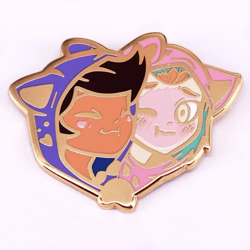 

Hot Anime The Owl House Series Exquisite Enamel Brooch Cartoon Character Amity Luz Creativity Cute Alloy Brooch Birthday Gift