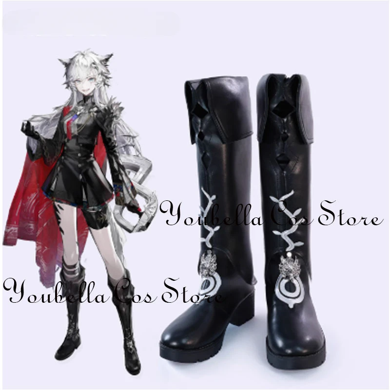 Arknights Lappland The Decadenza Cosplay Shoes Boots Comic Halloween Carnival Cosplay Prop Cosplay Boots Anime Party Prop