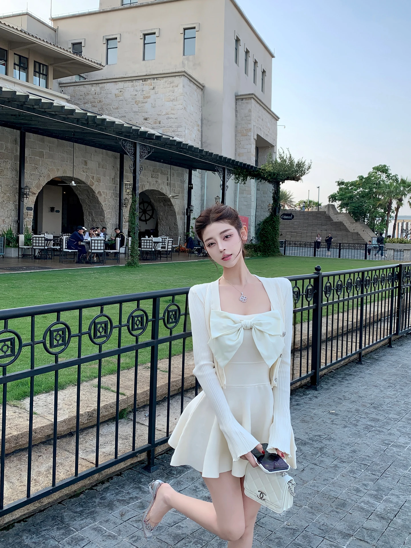 

Новая юбка Luna 33 Pure Desire с завязками на талии, расклешенная, ультракороткая, сексуальная, женская, с длинными рукавами