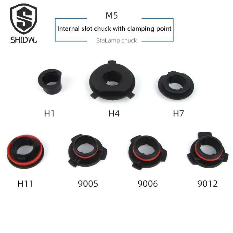 Car LED Headlight Bulb Base Adapter Socket Holder H1 H4 H7 H11 9005 9006 9012 Automobile Head Lamp Retainer Chuck Clips