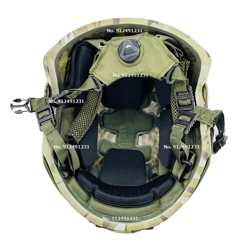 Ballistic Helmet FAST NIJ IIIA 7.62 Kevlar Ballistic MC Camouflage Helmet Wendy\'s Suspension Liner  Class Bulletproof Helmet