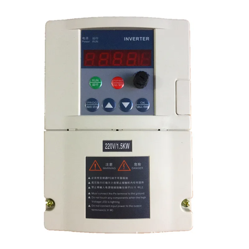 

Frequency Converter 0.75Kw1.5Kw2.2Kw Frequency Converter Single-Phase 220V Three-Phase 380V