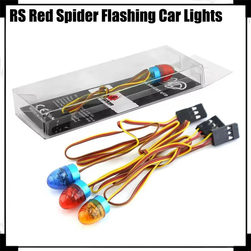 Multi-function LED Lamp Strobing-blasting/Flashing/Rotating Light for 1/10 RC Model Car 1:14 Tamiya Tractor RC Engineering Truck