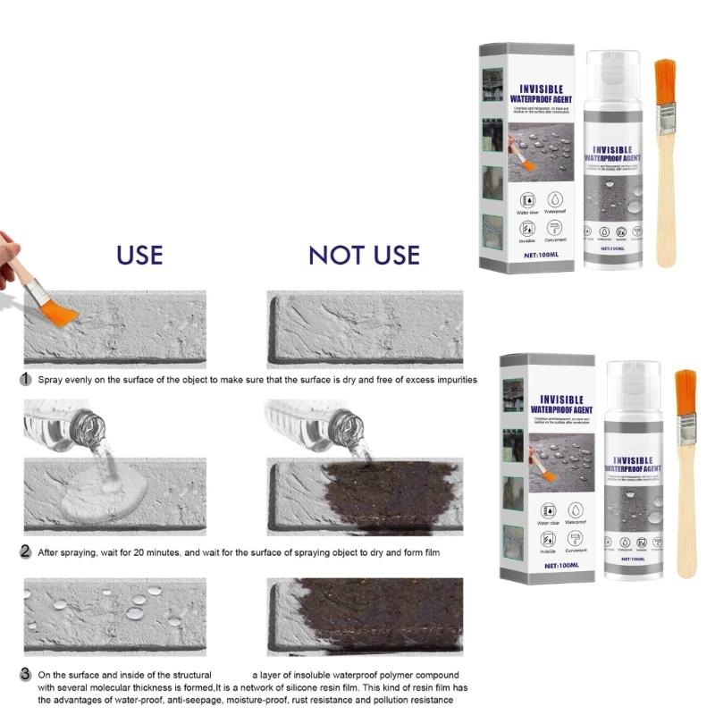 Leakage Resistant Coating Agent Waterproof Insulating Sealant for Tile Wall Roof Dropship