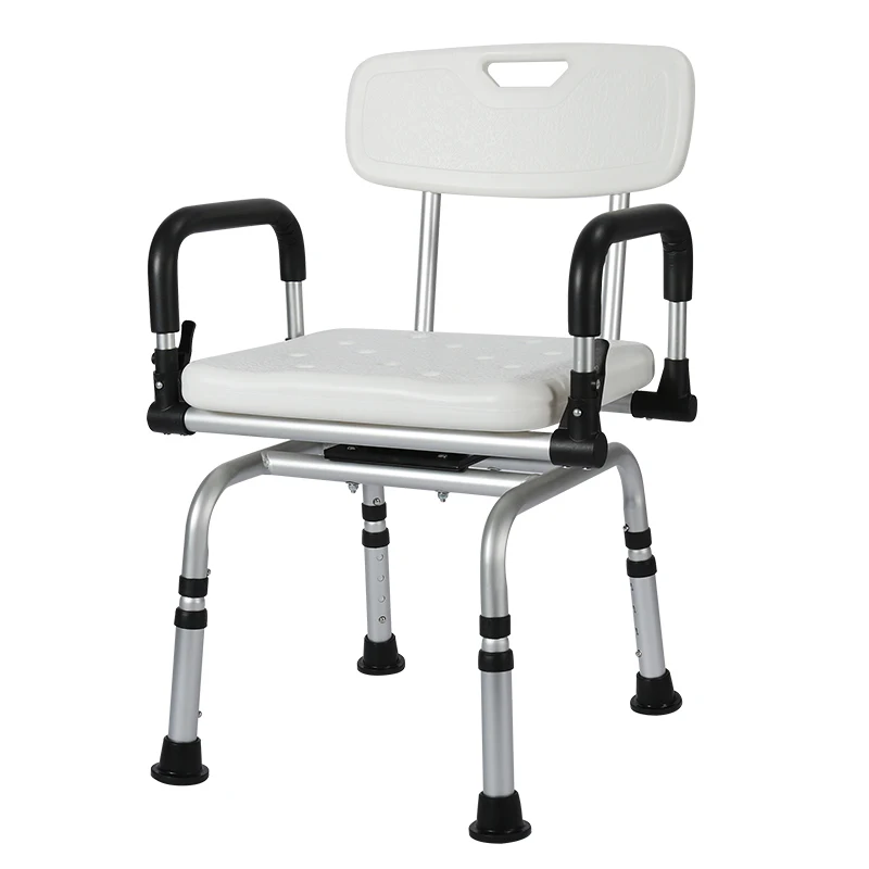 

Health Care Supplies Adjustable Swivel Shower Chair Used Bathing Chairs Bath Bench Assistive Device