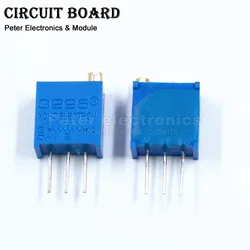 Résistances réglables de précision, potentiomètre 3296W, tondeuse multi-tours 50, 100, 200, 500, 1K, 2K, 5K, 10K, 20K, 50K, 100K, 200K, 500K, 10 pièces