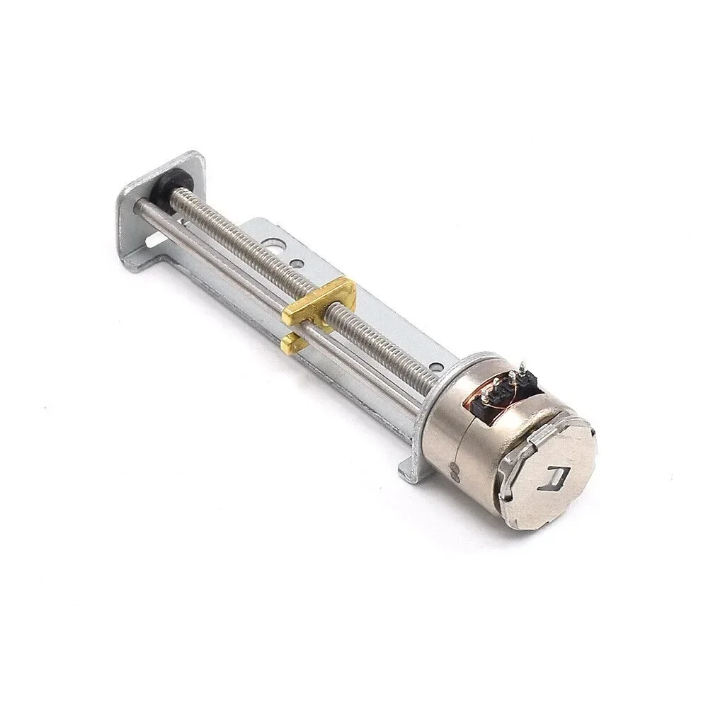 Mini 10mm Diameter Stepper Stepping Motor 2-Phase 4-Wire 32mm Stroke Linear Actuator Precision Linear Screw Slider Nut 18 Degree