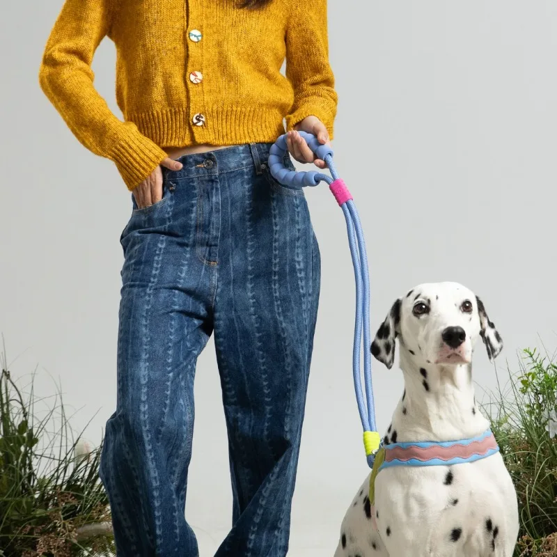 

Светоотражающий поводок для собак без вытягивания | Ремни с защитой от запутывания и регулируемым поводком, снаряжение для прогулок для маленьких собак для контроля комфорта