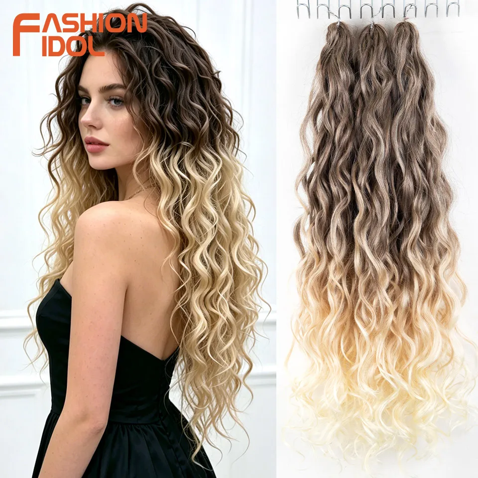 fashion-idol-extensoes-de-cabelo-sintetico-para-trancas-24-polegadas-3-pecas-ondas-profundas-angelina-cabelo-para-tranca-ondas-de-Agua-cabelo-de-croche-ombre-castanho