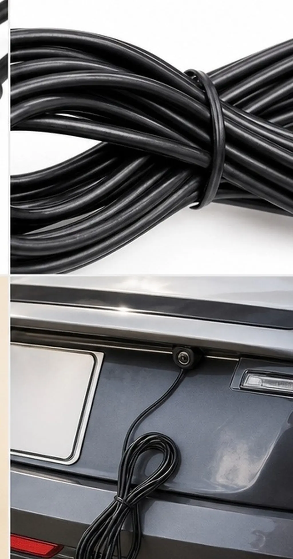 4Pcs 4-Pin Av Extension Cable for Car Backup Camera Rearview System Dash Cam Aviation Interface Vehicle Audio Video Connection