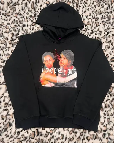 Vintage Print Oversized Hoodie Clothes Streetwear Hoodies Women New Y2k Tops Sweatshirts Harajuku Tracksuit Men Clothing