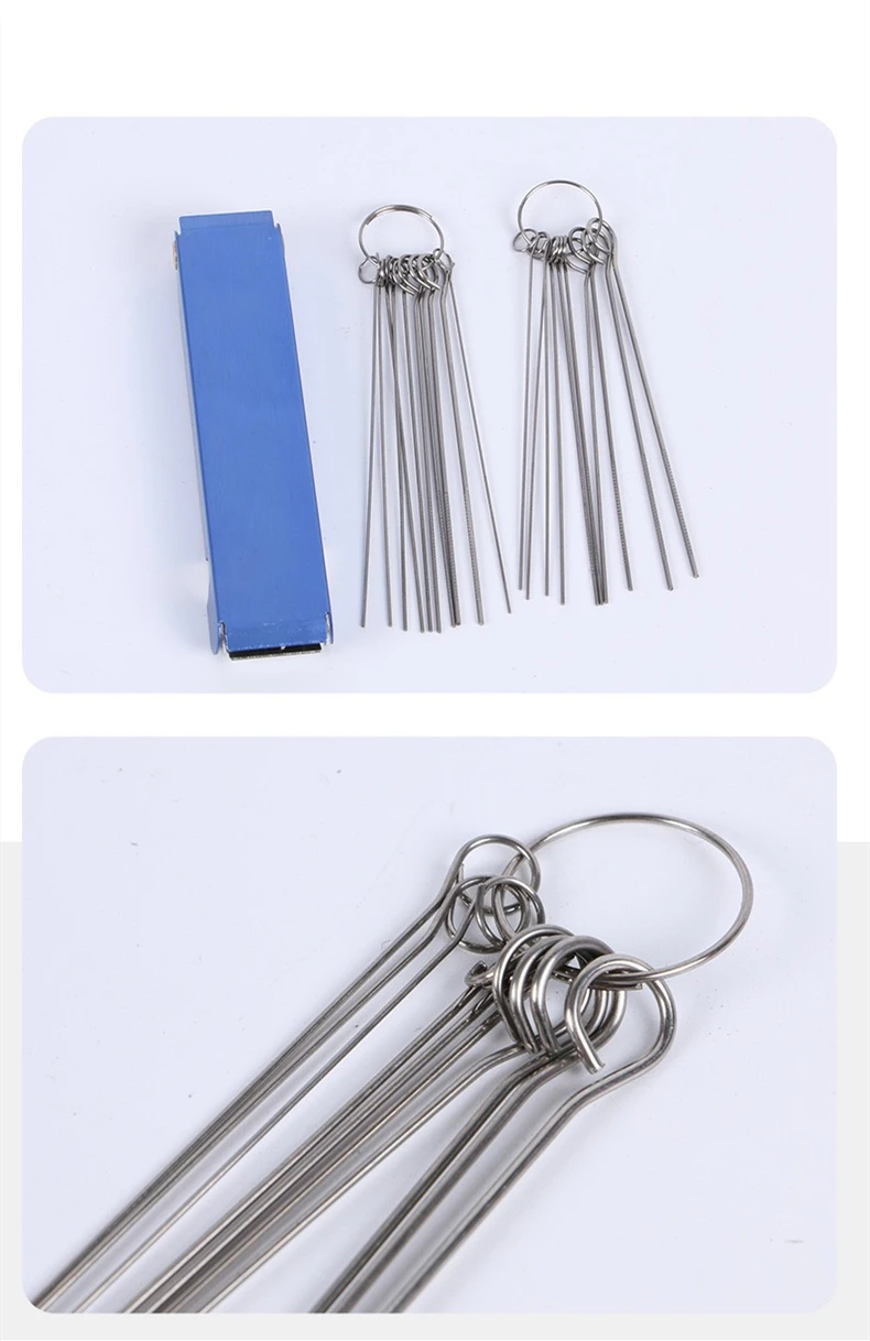 1 Stück Schweiß-Schneidbrenner-Düsen-Nadeln-Set, 13-in-1-Spitzenfeilen, Reiniger, Metallreibahlen, Löten, zum Reinigen von Gasöbeln – Detail 6