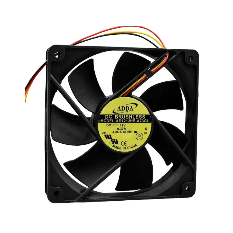 ORIGINAL AD1212HB-A73GL 12V 0.37A 12025 120*120*25mm NEW COOLING FAN RADIATOR