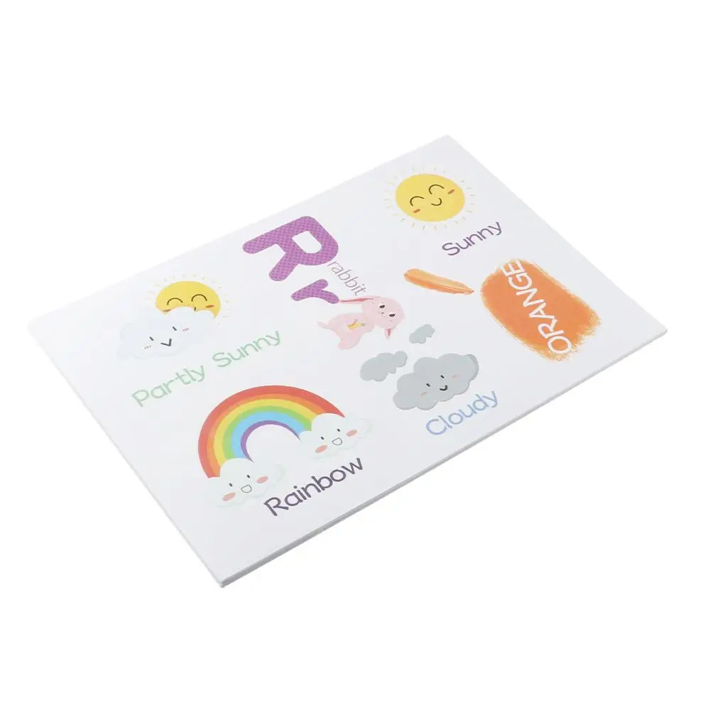 Playroom Bedroom PVC Alphabet Numbers Wall Decals Removable Color Weather Learning Educational Toddlers