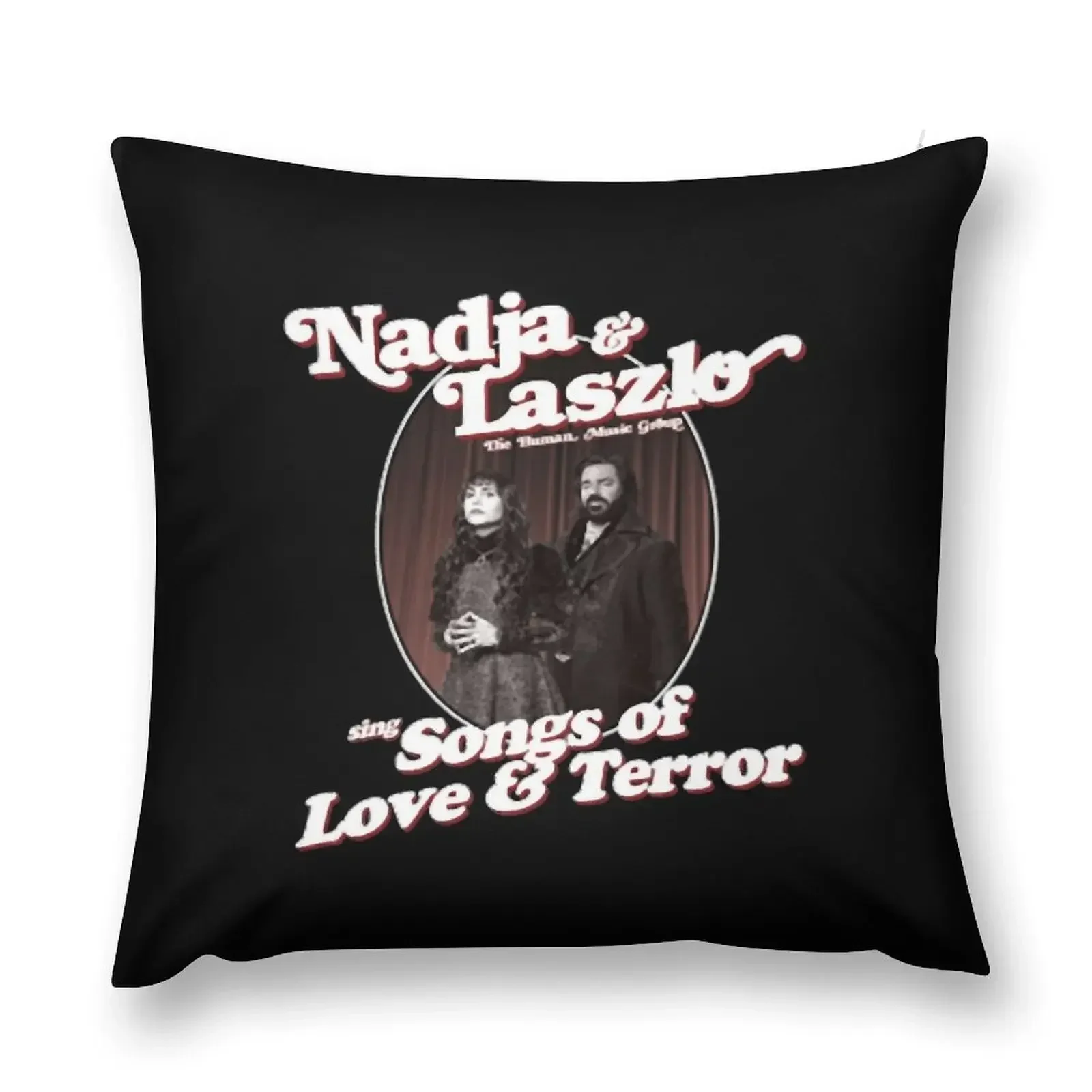 Nadja And Laszlo The Human Music Group Sing Songs Of Love And Terror Throw Pillow Decorative Pillow Covers For Sofa pillow