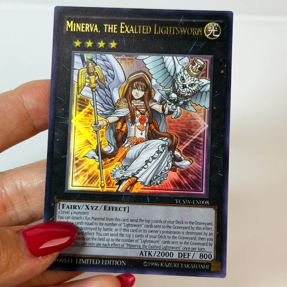 Yu-Gi-Oh! Tarjetas Proxy de Juego de 1.ª Edición: Darklord Asmodeus, Darklord Superbia, Darklord Edeh Arae, MINERVA, THE EXALTED LIGHTSWORN0