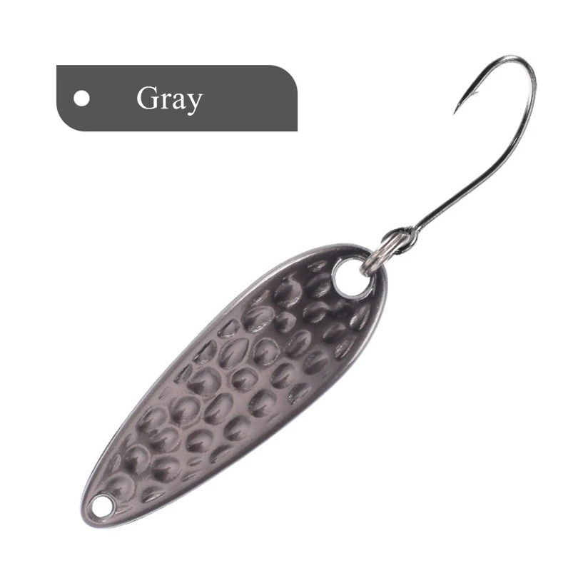 Zinc alloy Material Meteorite Crater Long Distance 3.5g Metal VIB Spoon Fishing Lure for Carp Perch Single Hook Trout Lures