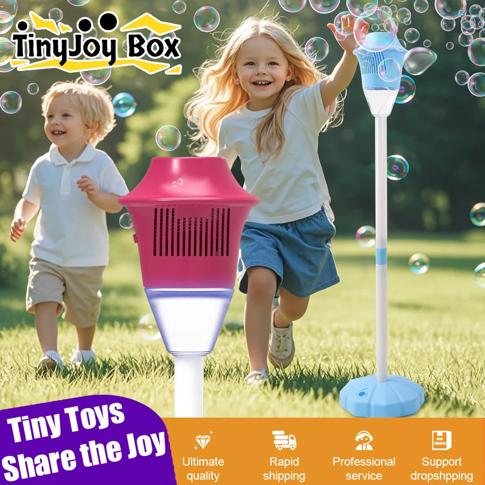 

Street Lamp Bubble Machine Fully Automatic Bubble Soap Blowing Music with Light Outdoor Children's Toys for Party Kids Gifts