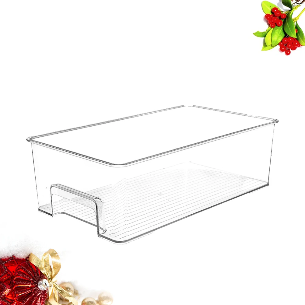 

Drawer Type Fresh Box Transparent Refrigerator Storage Organizer Egg Tray Vegetable Crisper Kitchen Pantry No Lid Space Saving