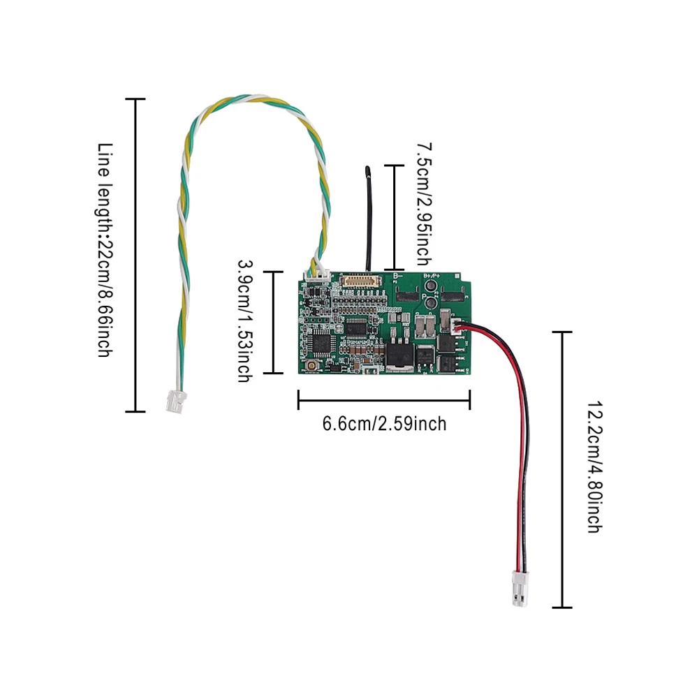 Battery Protection Board Green Circuit Board High-Quality ABS Material Overcharging Protection Overheating Protection