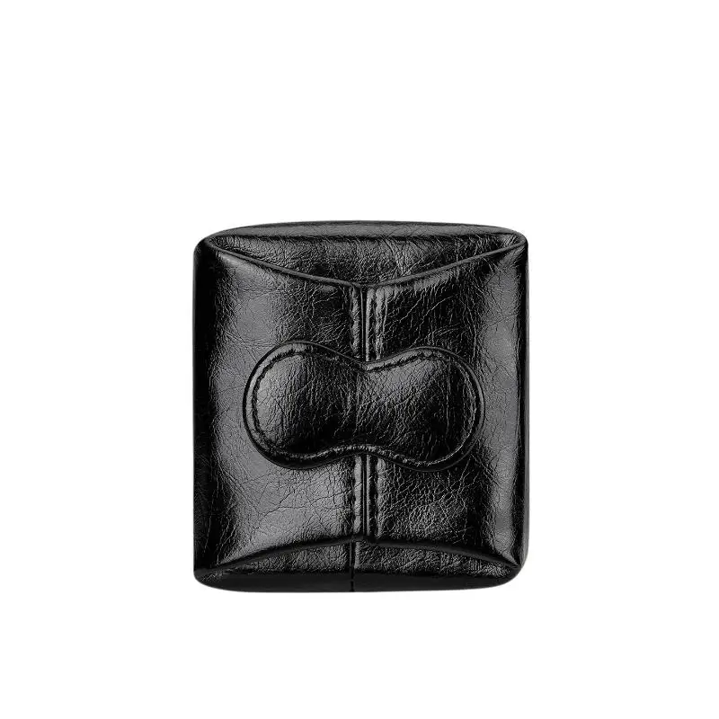 Einfarbige Geldbörse aus Rindsleder mit Herz-Motiv, multifunktionale kleine Tasche für Kopfhörer, Schlüssel und Schmuck im koreanischen Stil, ideal für Reisen. – Detail 8
