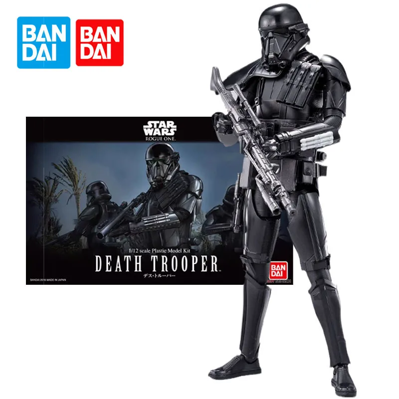 Bandai STAR WARS Rogue One Anime Figures Death Trooper Action Figure 1/12 Plastic Model Kit Collectible Gifts Toys for Boys