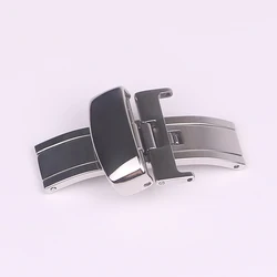 XIANERSHANG Luxury 10~22MM Butterfly Buckle Substitute T-issot Belt Clasp 316L Stainless Steel Folding Buckle Watch Accessories