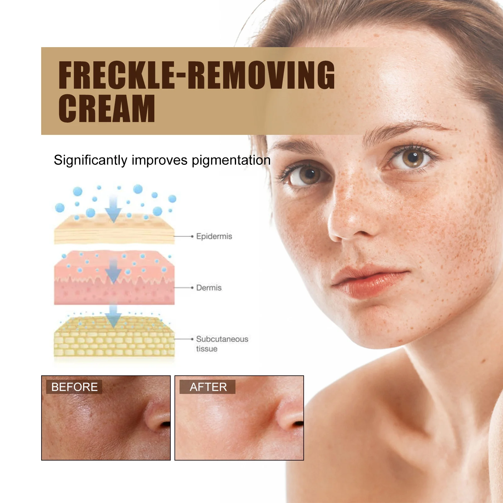 Retinol Face Cream Vitamin C Whitening Cream Lightens Freckles And Dark Spots Improves Dullness Moisturizes Facial Care Products - Image 2