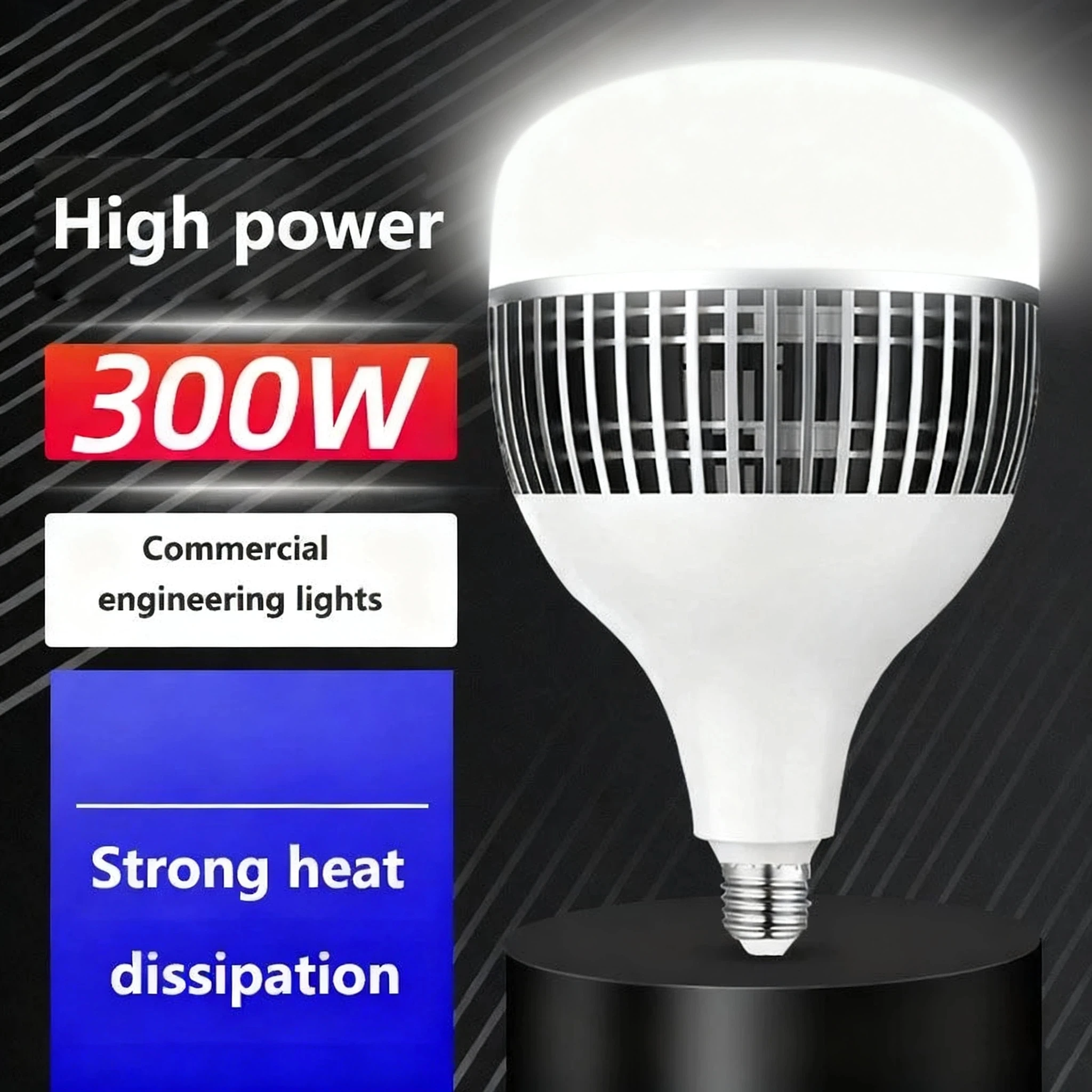 High Power 30W/100W/150W/300W E27 LED Bulb 220V 6500K High Brightness Energy Saving Lamp for Home Garage Warehouse Office Use