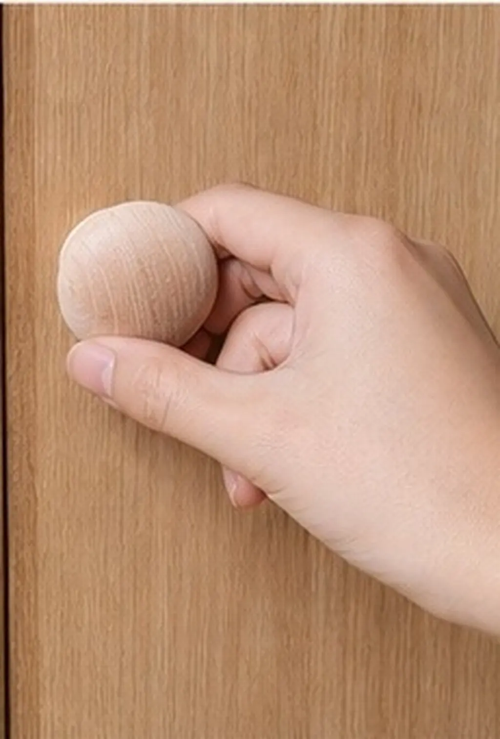 10pcs Unfinished Round Wood Knobs for Cabinets, Drawers & Doors – Beech Wooden Pull Handles, Vintage Retro Furniture Upgrade