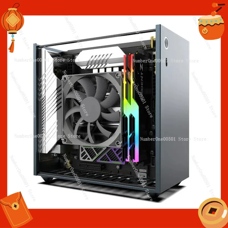 

Корпус Mini A24 V6 2.0 ITX, 3.66 л, с двумя слотами для низкопрофильных видеокарт, тонкий, для материнских плат ITX/KKB, алюминиевый, для мини-ПК